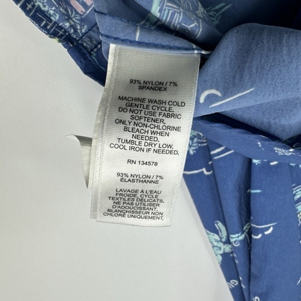 Vineyard Vines Mens Murray Classic Shirt‎ Blue Caribbean Print L 1W010544 - Picture 5 of 10